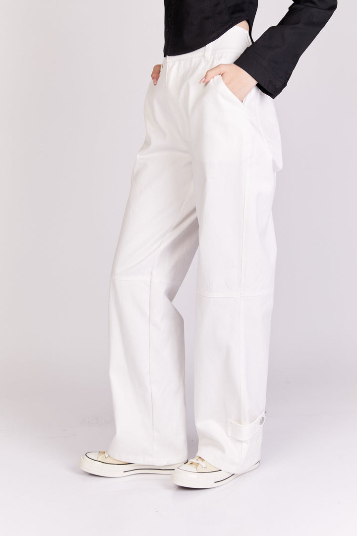 מכנסי Bow בצבע לבן - Razili Studio