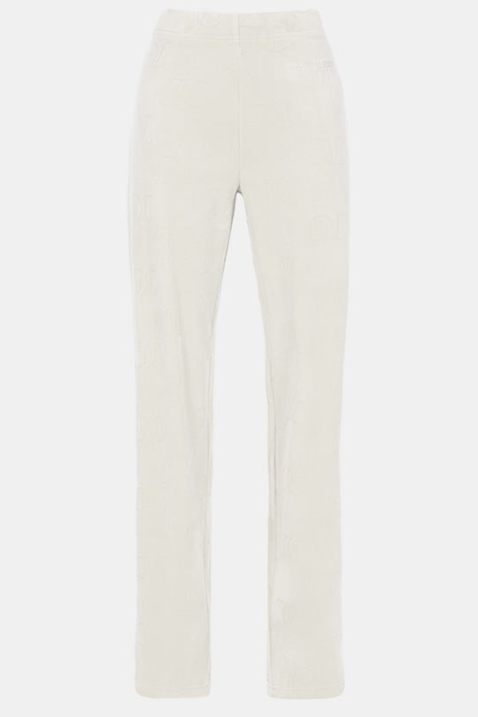 מכנסי Double Faced Velour בצבע לבן - Juicy Couture
