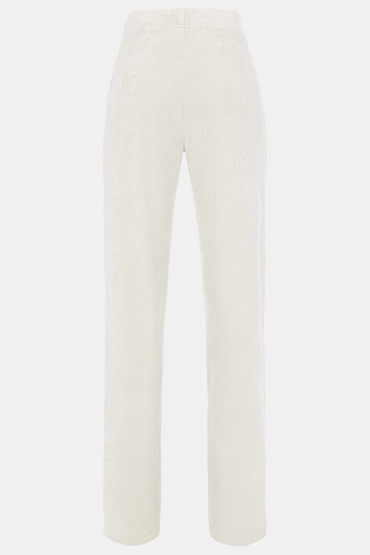 מכנסי Double Faced Velour בצבע לבן - Juicy Couture