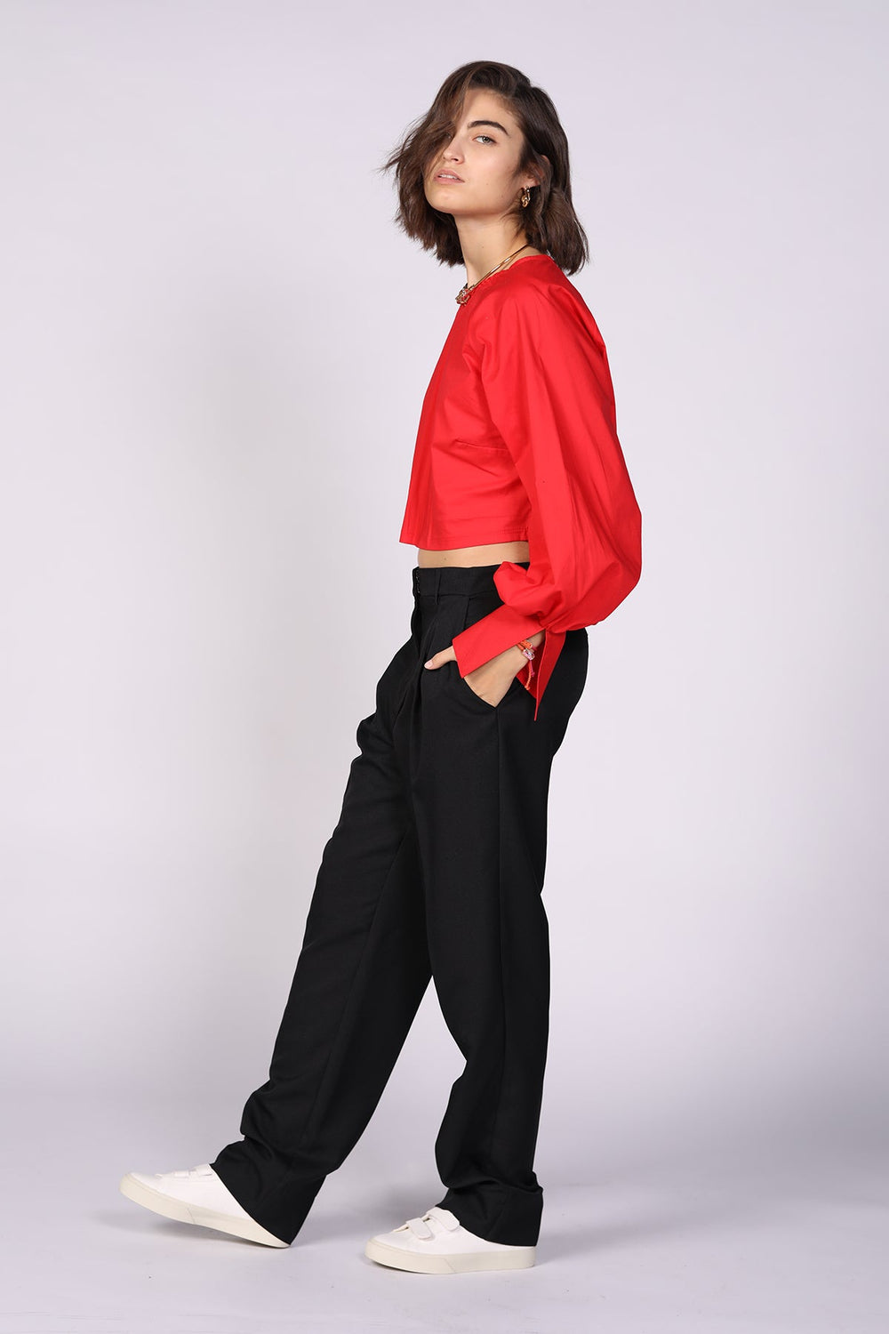 מכנסי דורוטי בצבע שחור - Moi Collection