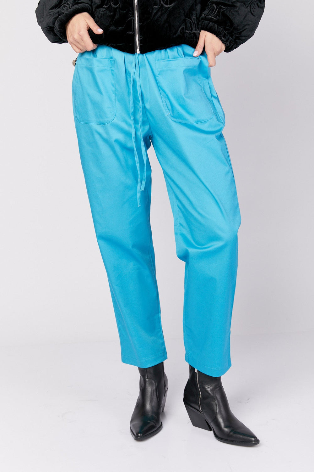 מכנסי פינטו בצבע תכלת - Two/Tone