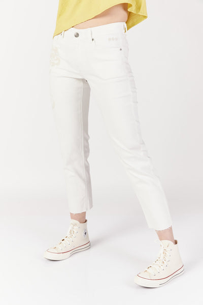 מכנסי ג'ינס איסלה בצבע לבן - M By Maskit
