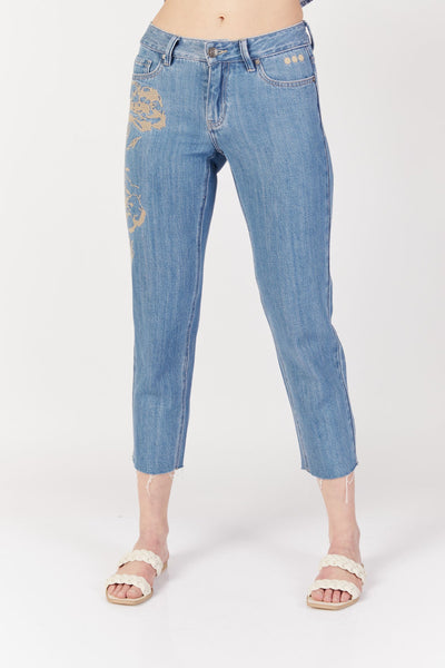 מכנסי ג'ינס איסלה בצבע כחול - M By Maskit
