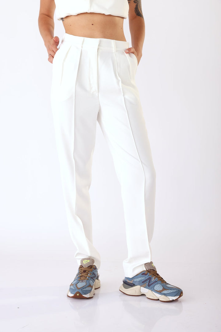 מכנסי גרסון בצבע לבן - Dana Sidi