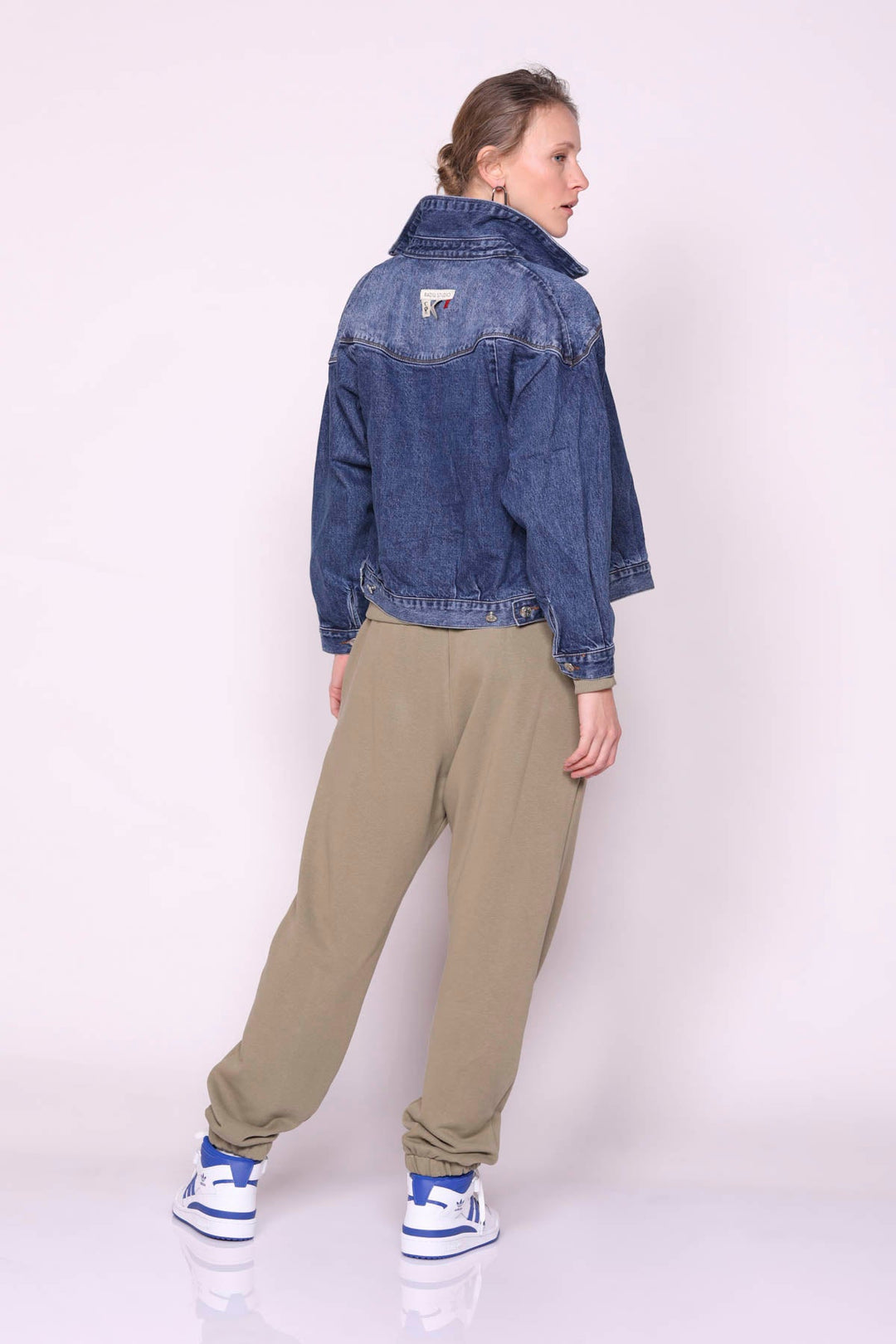 מכנסי גוס בצבע חאקי - Moi Collection