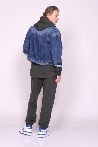מכנסי גוס בצבע פחם - Moi Collection