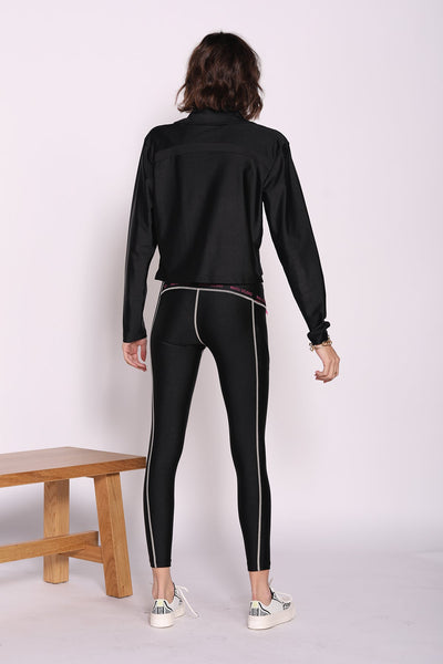 מכנסי טייץ' פוסטר בצבע שחור - Razili Studio