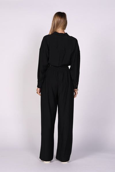 מכנסי קפריסין בצבע שחור - Neta Efrati
