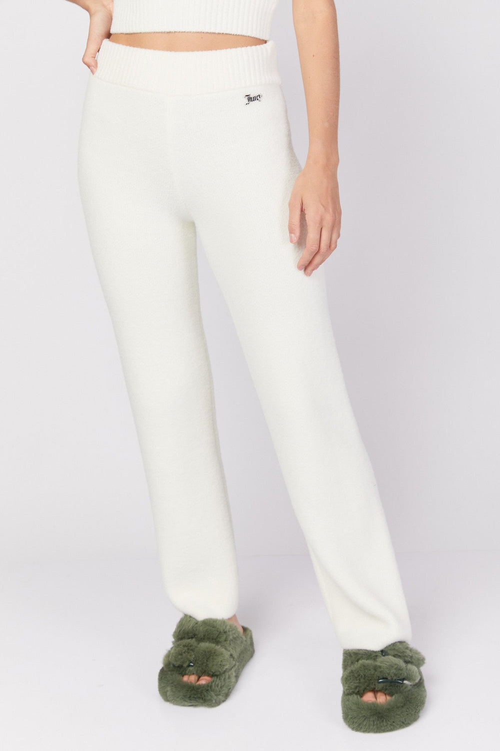 מכנסי Knitted בצבע לבן - Juicy Couture
