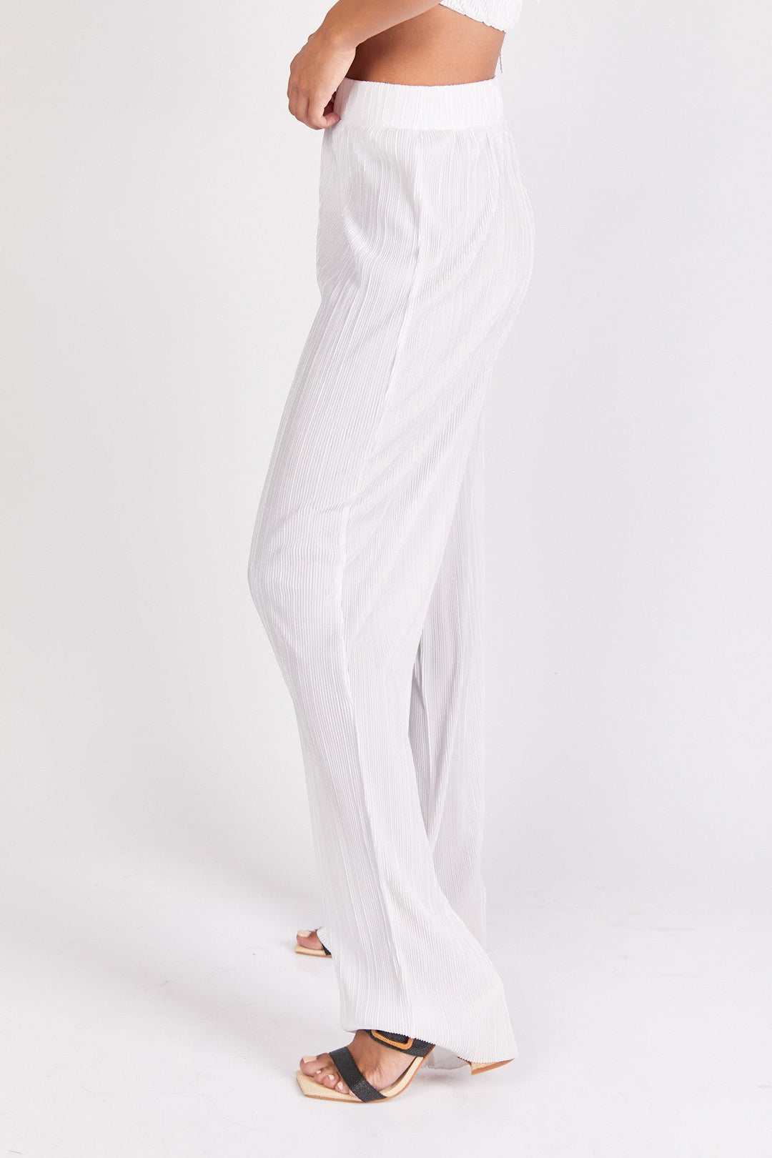 מכנסי קואצ'לה בצבע לבן לורקס - Neta Efrati