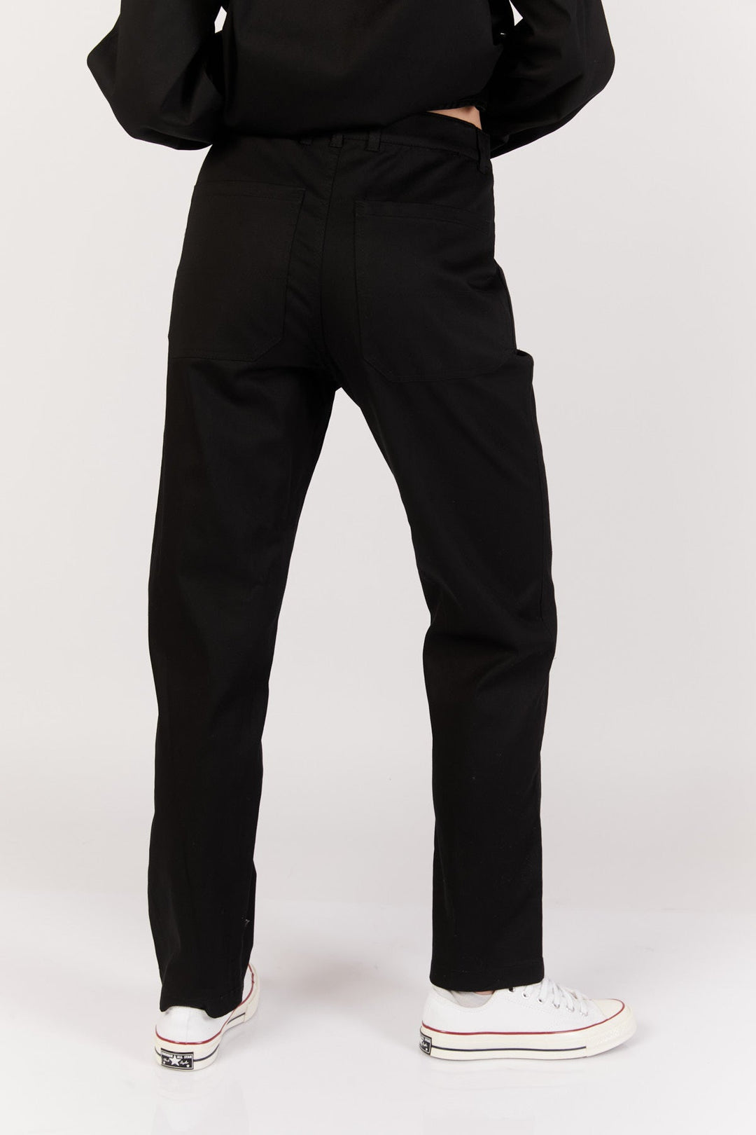 מכנסי לבור בצבע שחור - Moi Collection