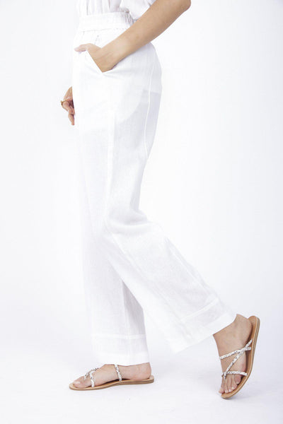מכנסי מריאן בצבע לבן - Razili Studio