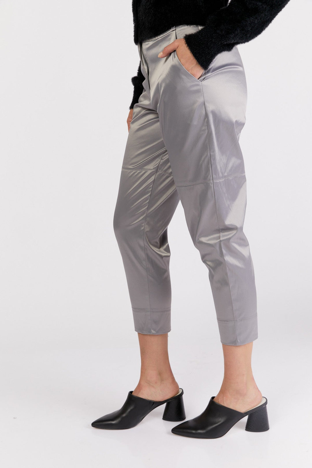 מכנסי מרסר בצבע אפור - Julliett