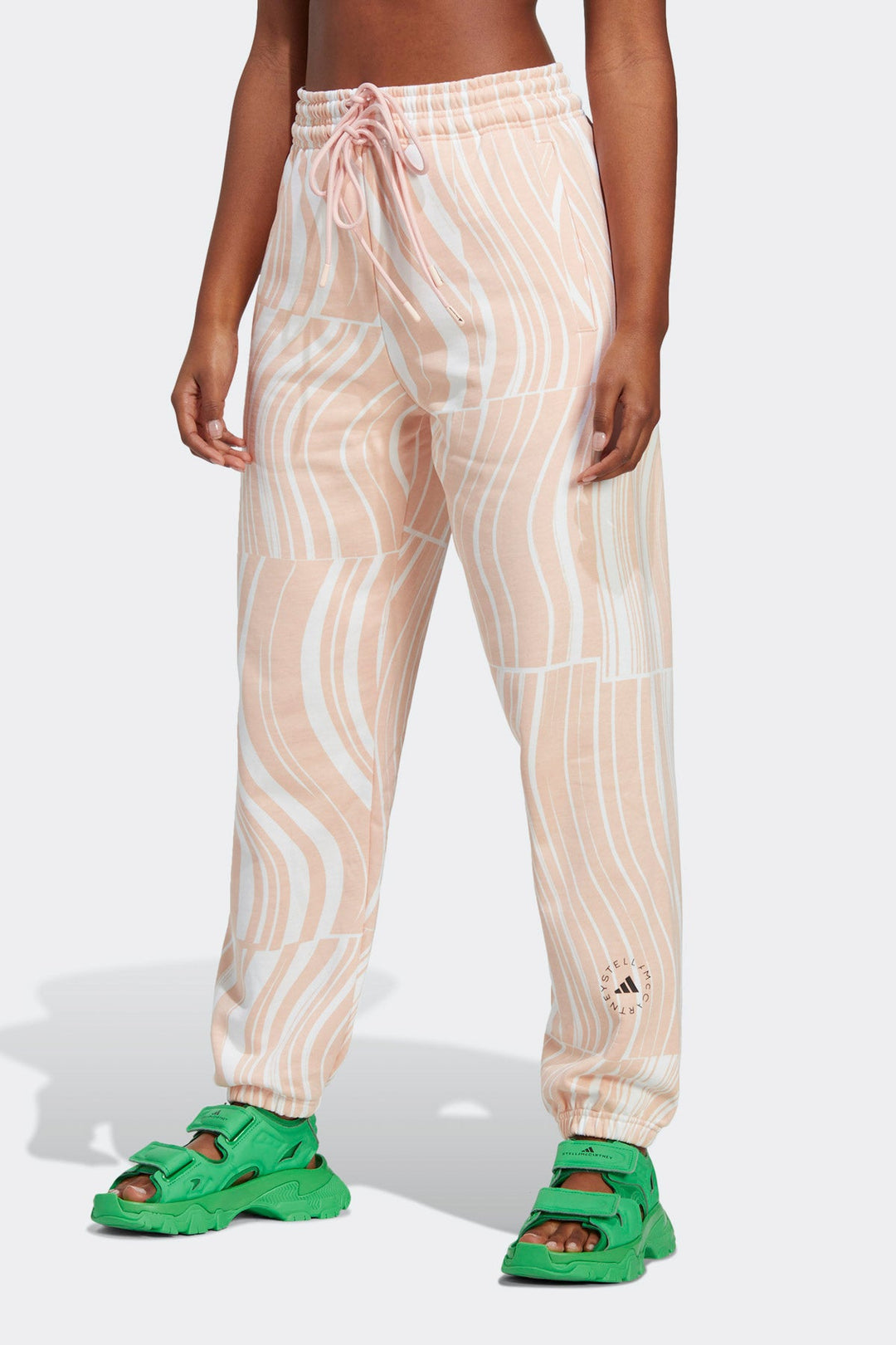 מכנסי טרנינג Asmc Gr Sw Pnt בהדפס בצבע ורוד - Adidas Stella