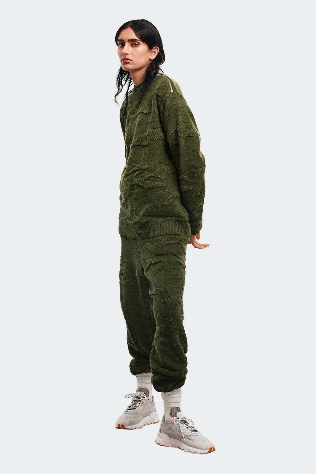 מכנסי טרנינג Ivp Knit Swtpnt בהדפס צבאי - Adidas