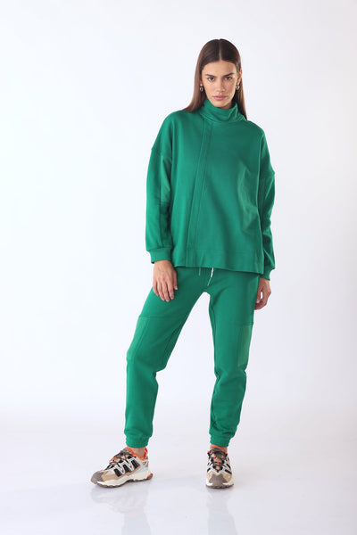 מכנסי טרנינג נומרו 13 בצבע ירוק - Terra