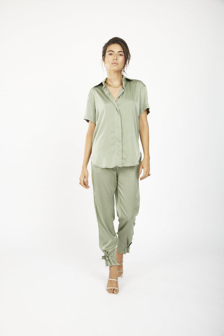 מכנסי טורנטו בצבע ירוק - Razili Studio