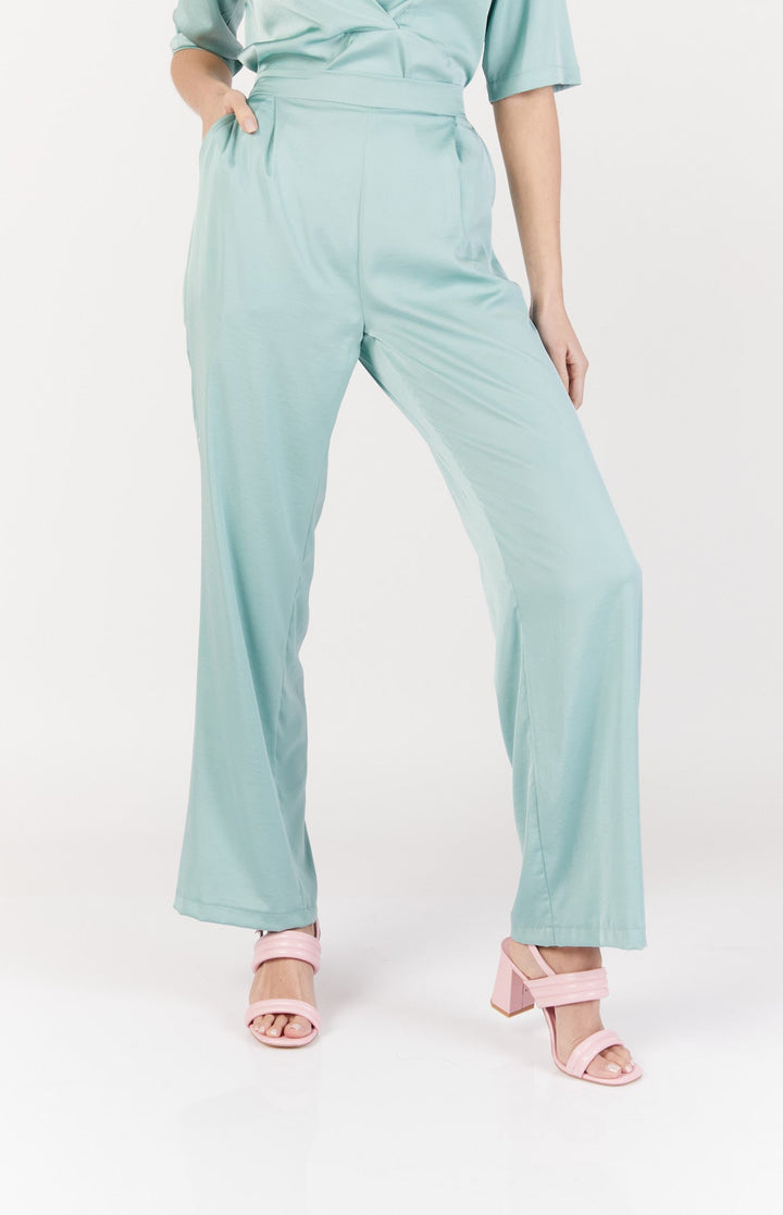 מכנסיים ארוכים ג'יזל בצבע מנטה - Dana Sidi