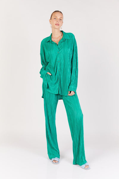 מכנסיים ארוכים קוקו בצבע ירוק - Dana Sidi