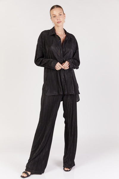 מכנסיים ארוכים קוקו בצבע שחור - Dana Sidi