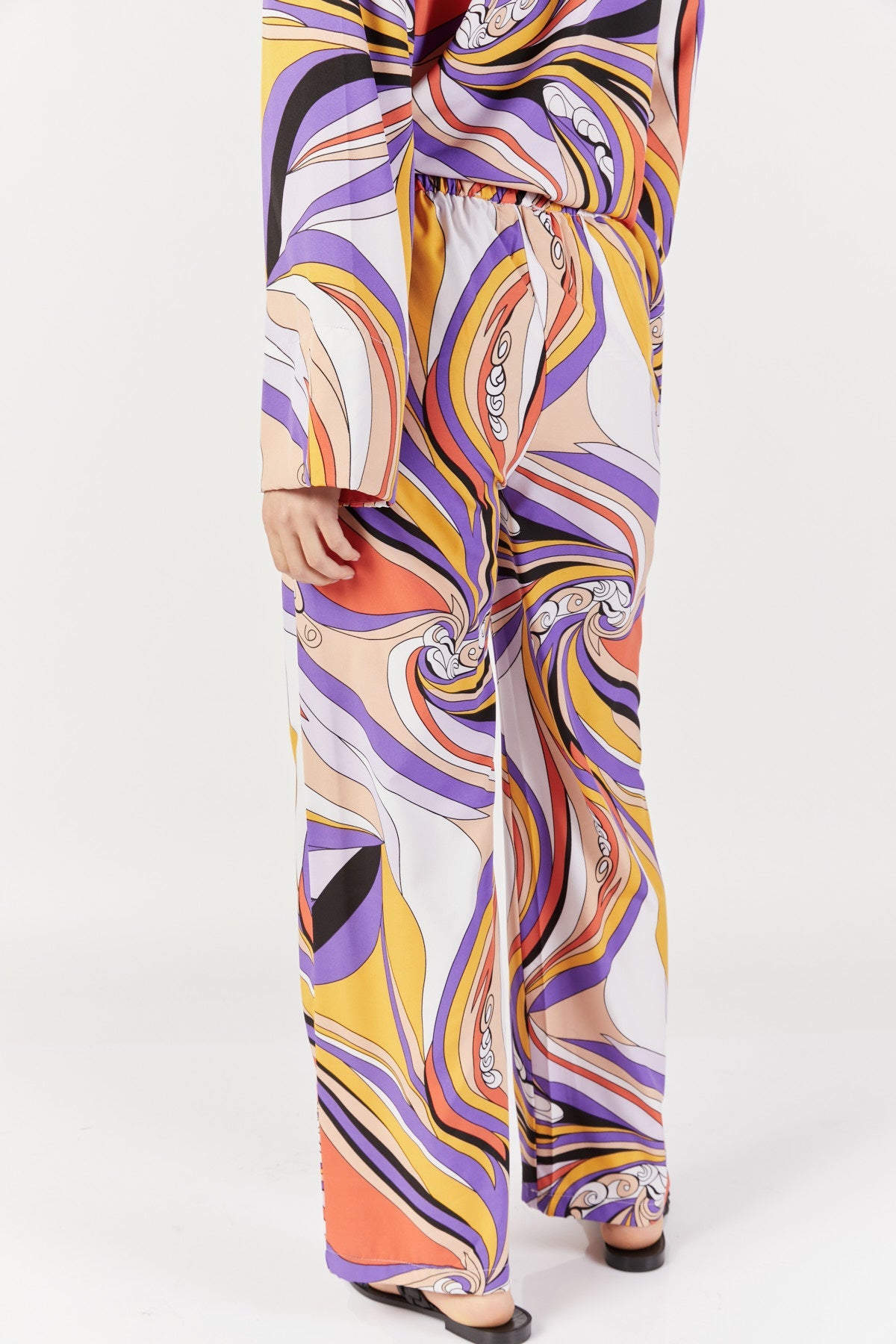מכנסיים ישרים זוהרה בצבע סגול - Dana Sidi