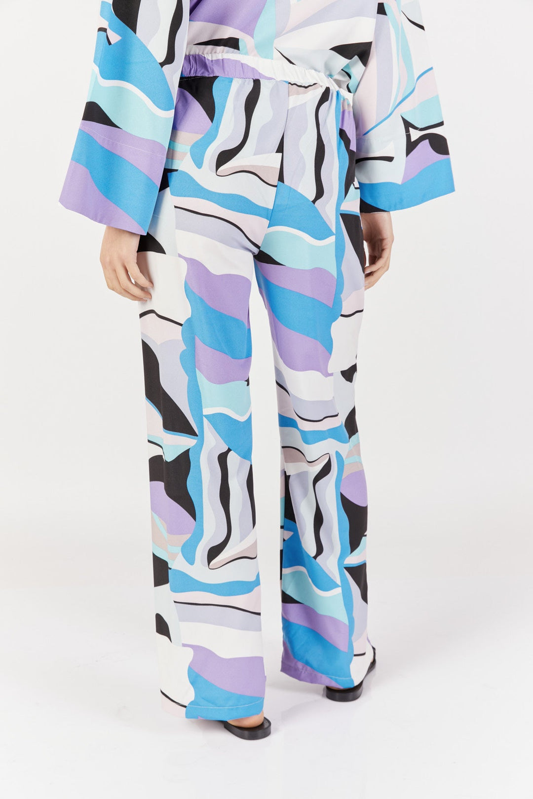מכנסיים ישרים זוהרה בצבע תכלת - Dana Sidi