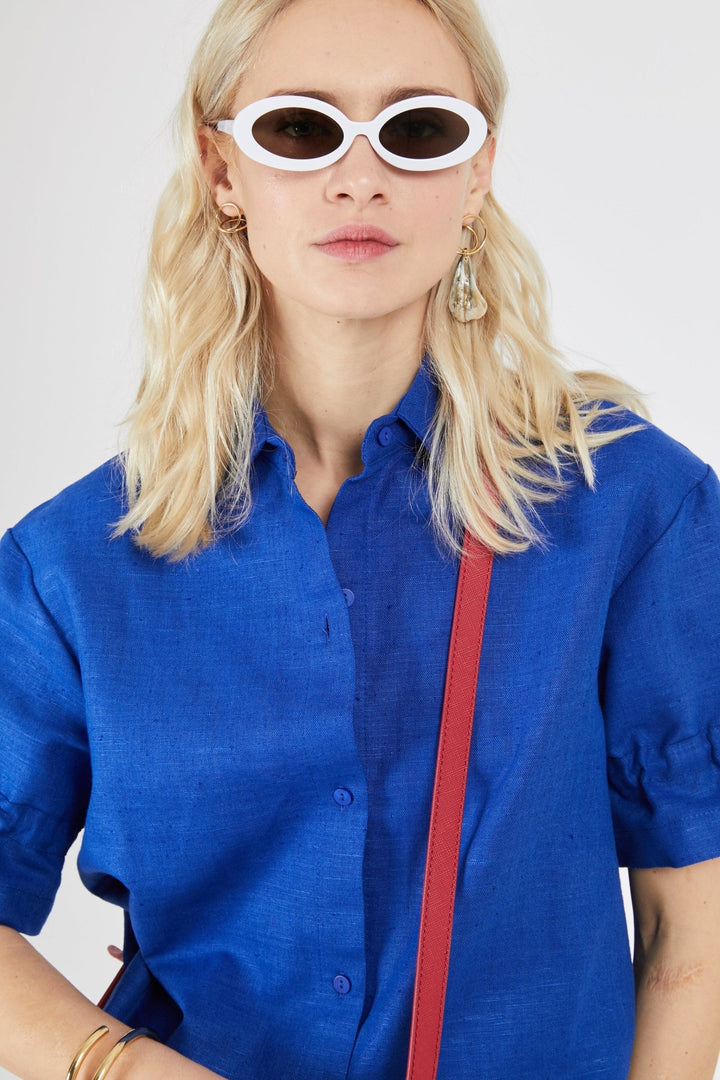 משקפי שמש ג׳אבה בצבע לבן - Razili Studio