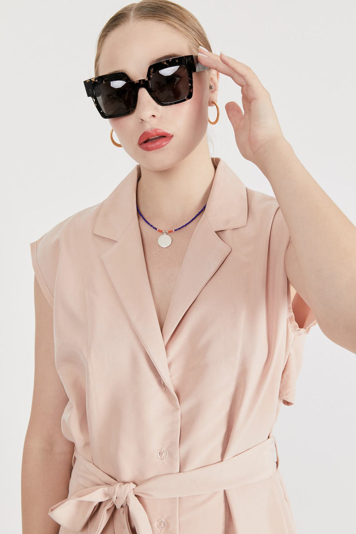 משקפי שמש סוהו מנומר אפור - Razili Studio