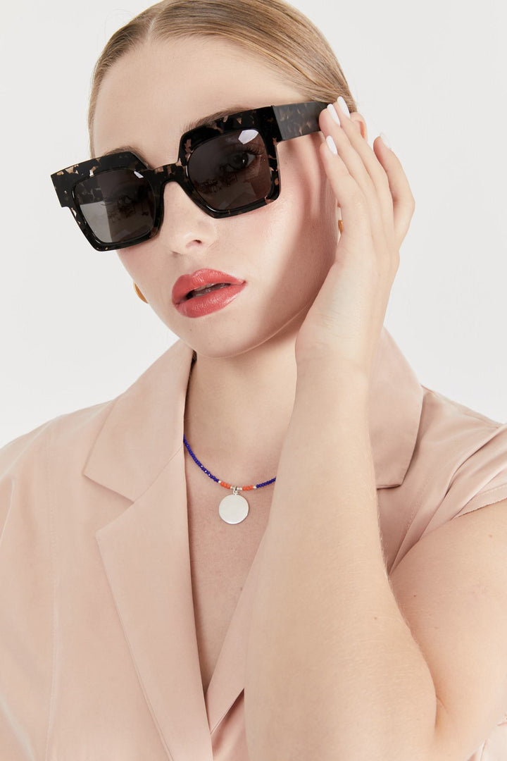 משקפי שמש סוהו מנומר אפור - Razili Studio