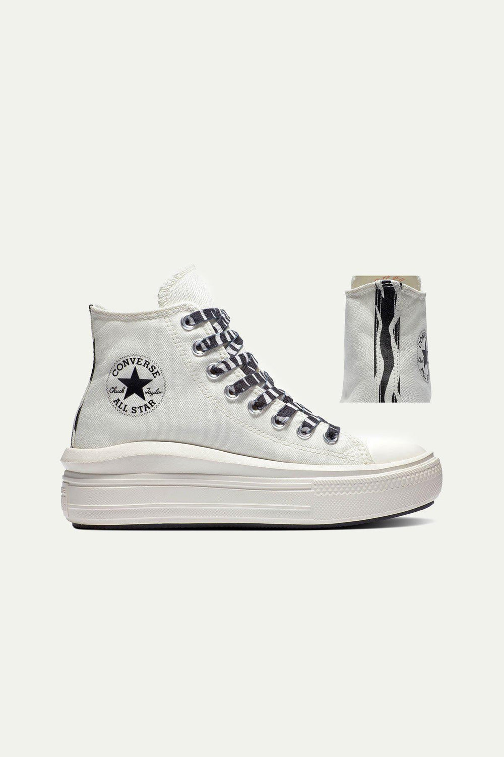 נעלי CHUCK TAYLOR גבוהות בצבע לבן - Converse