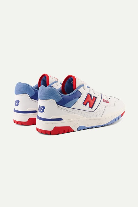 נעלי סניקרס BB550NCH בצבע לבן\כחול\אדום - New Balance