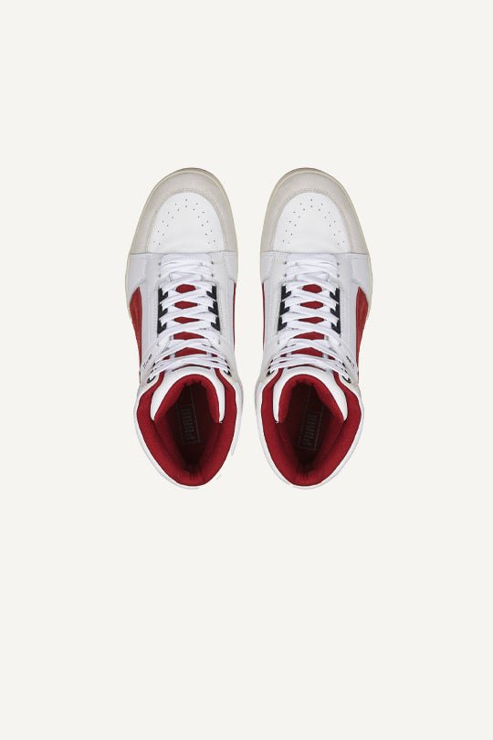 נעלי סניקרס גבוהות Puma Slipstream בצבע לבן/אדום - Puma