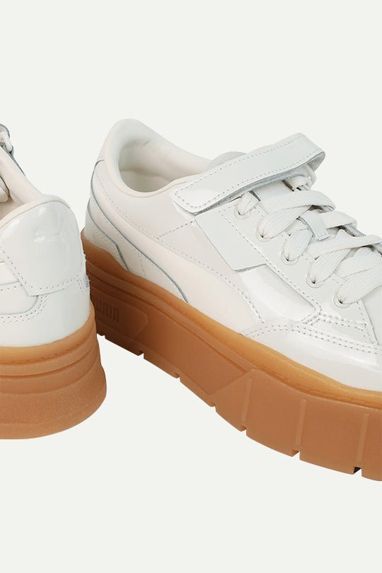 נעלי סניקרס מוגבהות Mayze בצבע לבן/ורוד - Puma