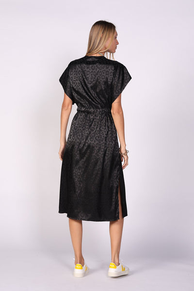 שמלה ארוכה מבריקה בצבע שחור - Ayelet Weinman