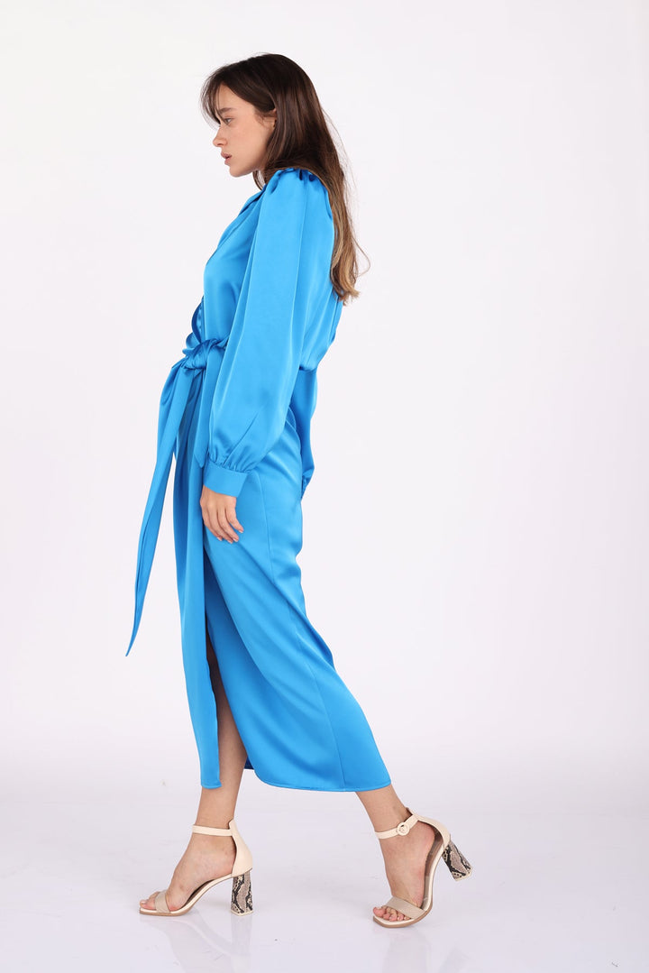 שמלת אלאניס בצבע טורקיז - Dana Sidi