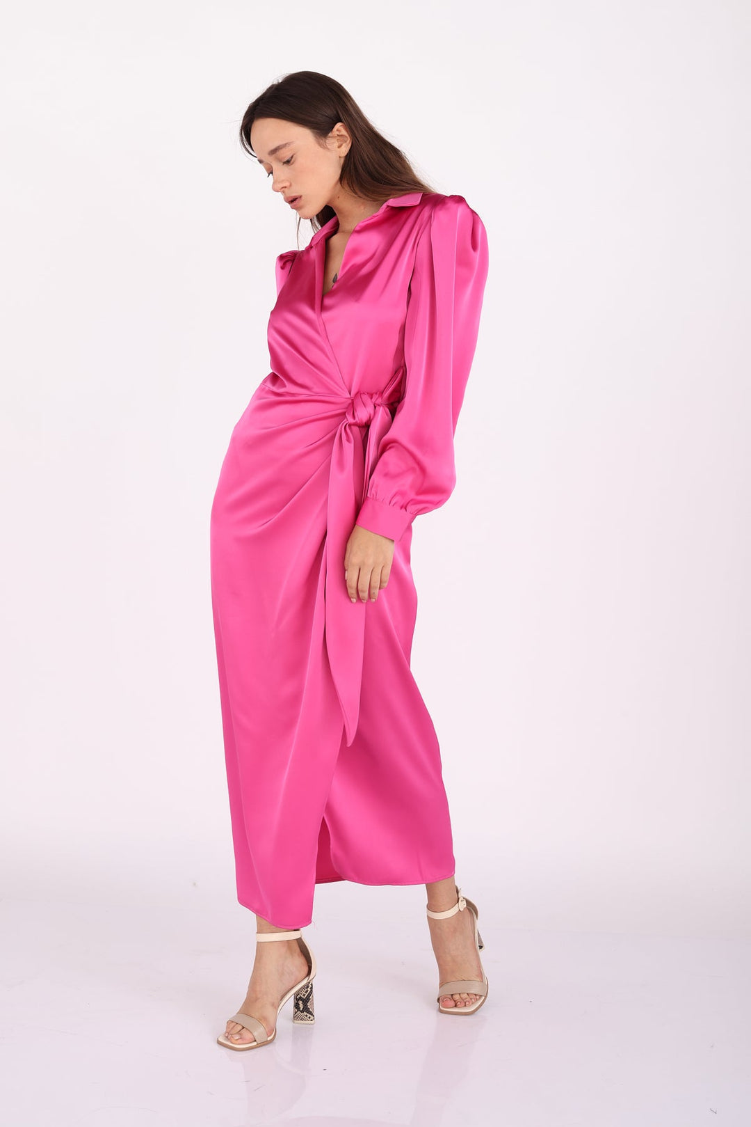 שמלת אלאניס בצבע ורוד פוקסיה - Dana Sidi