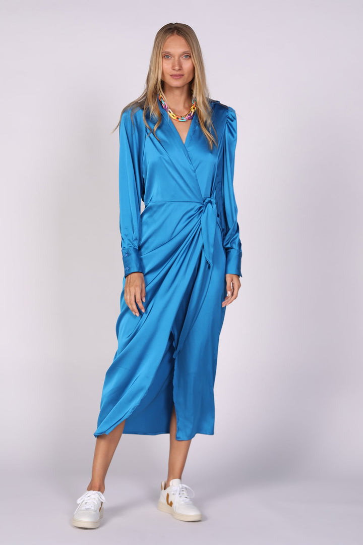 שמלת אלניס בצבע כחול - Dana Sidi