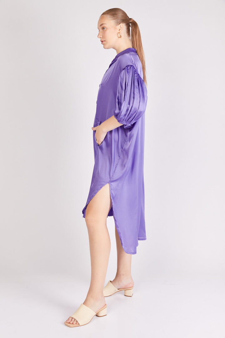 שמלת אוברסייז אנדריאה בצבע סגול - Dana Sidi