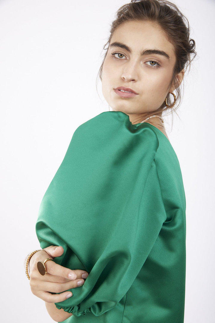 שמלת דשה בצבע ירוק - Dana Sidi