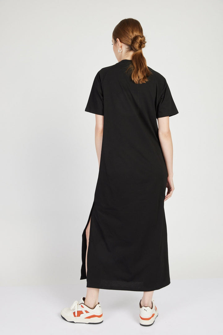 שמלת פאלם בצבע שחור - Terra