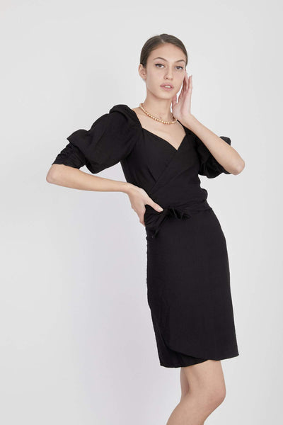 שמלת קארה שחורה - Neta Efrati