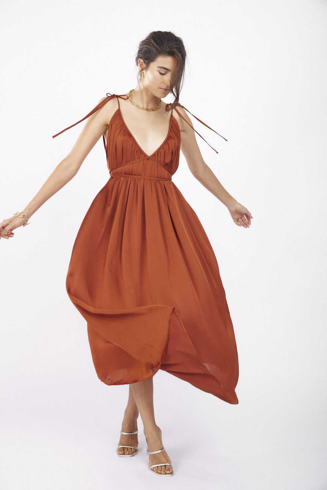 שמלת קארי בצבע חמרה - M By Maskit