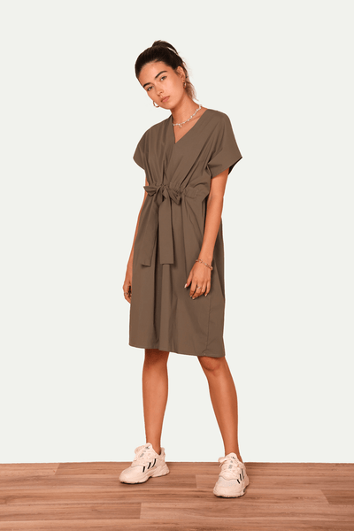 שמלת קיץ 21 בצבע חאקי - Ayelet Weinman