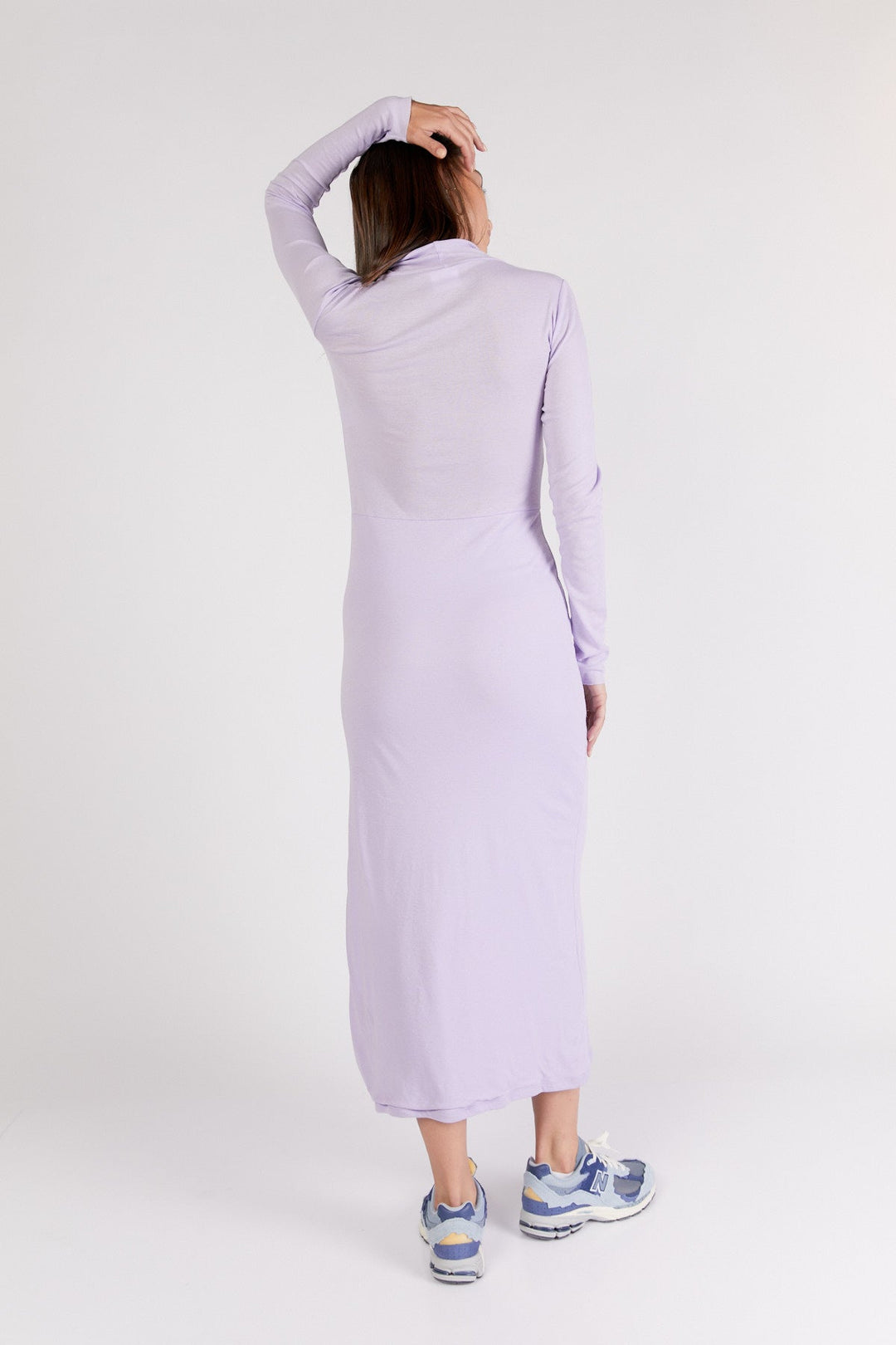שמלת Knit בצבע סגול - Moi Collection