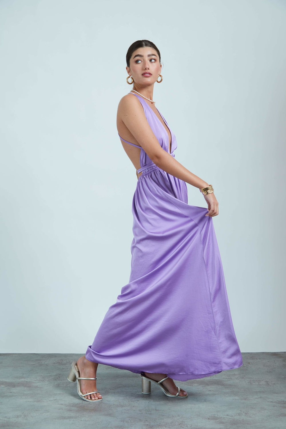 שמלת לילה בצבע סגול - Neta Efrati
