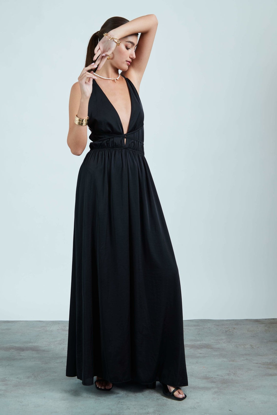שמלת לילה בצבע שחור - Neta Efrati