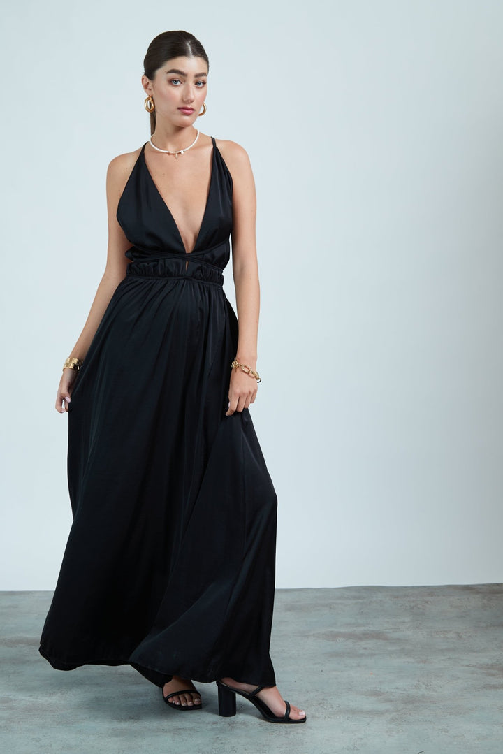 שמלת לילה בצבע שחור - Neta Efrati