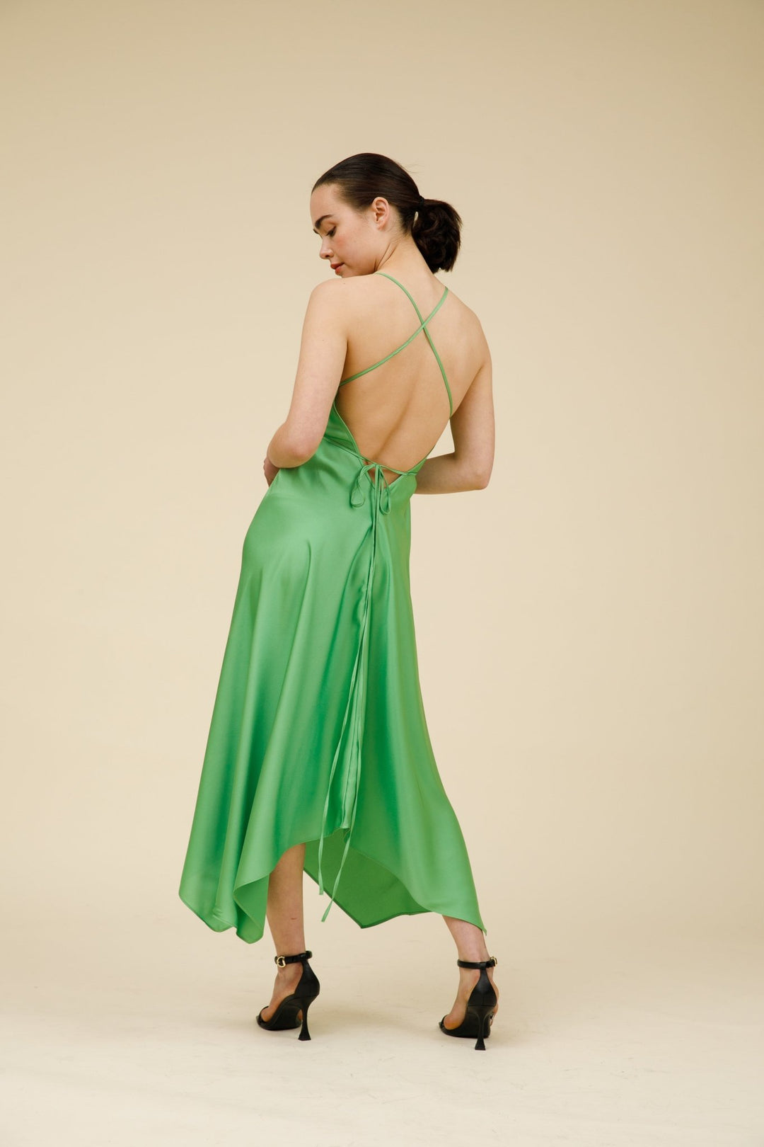 שמלת מידי דייזי בצבע ירוק - M By Maskit