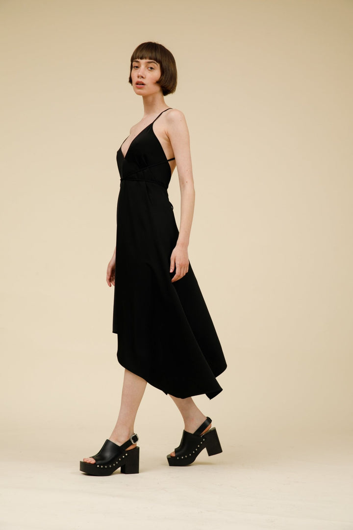 שמלת מידי דייזי בצבע שחור - M By Maskit