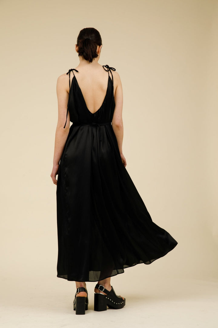 שמלת מידי קארי בצבע שחור - M By Maskit